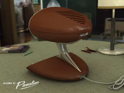 Vintage Computer Alien design 1955 - c4d fbx 3ds 3D model