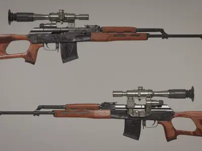 Kalashnikov  Ak-47 PSL-54-C 3D model