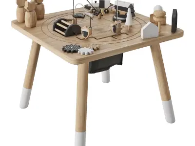 West Elm Wonder and Wise Activity Table 3D model