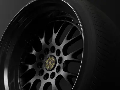 North Wheels D-003 Low-poly 3D model