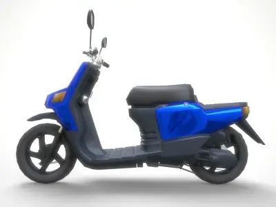 Scooter motorcycle Low-poly 3D model