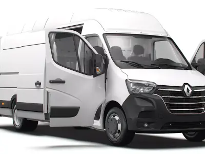 Renault Master Van L4H3 HQInterior 2023 3D model