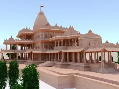 ram mandir  3D model