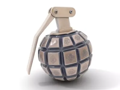 Grenade Model Pack  Detailed Modular Design Low-poly 3D model