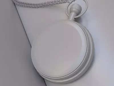  Victorian-style pocket watch  Low-poly 3D model