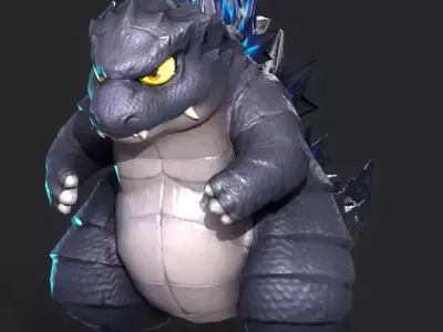 Godzilla Low-poly 3D model