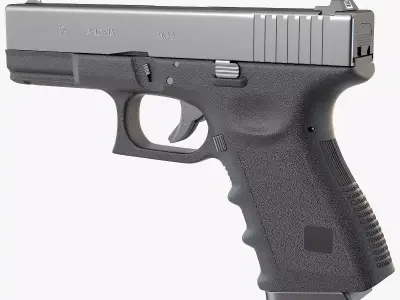 Micro Compact Handgun 3D model