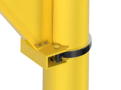 360 DEGREE ROTATING JIBLE CRANE 3D model