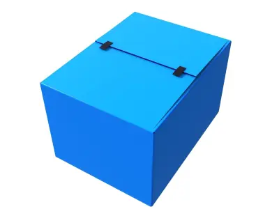 PP Box and Kraft Paper Box 3D model