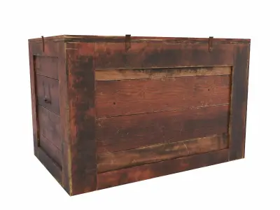 Crate lowpoly 3d model Low-poly 3D model