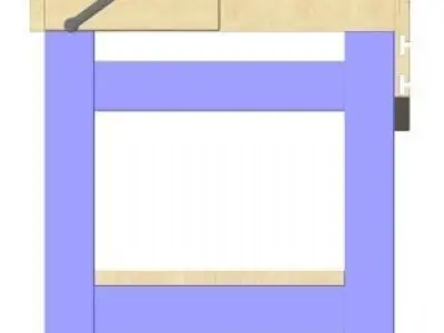 Workbench woodworking plans 3D model