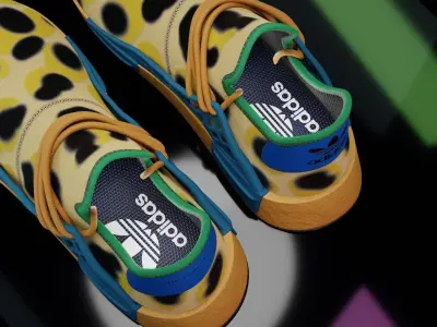 Adidas HU Animal Print  Free 3D model