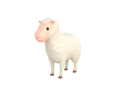 Cartoon Sheep 3D model purchase