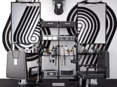 Baber Shop 4 3D model