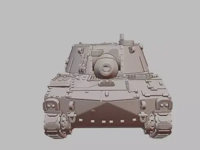 M109 Self Propelled Howitzer Vehicle 3D Printable  3D print model
