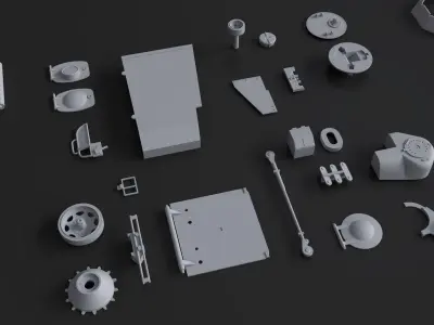 Kitbash Kit - 50 Original Star Wars Parts  3D model