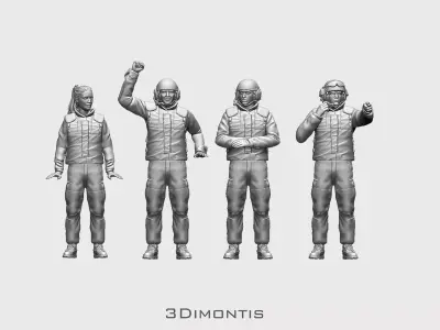 Israel Tank Crew IDF 3D print model