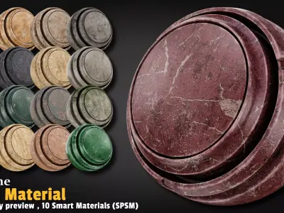 20 Stone Smart Material Substance 3d Painter Texture