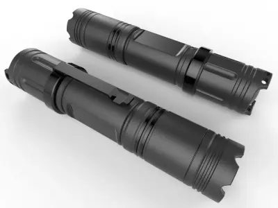Flashlight M6 Low-poly 3D model