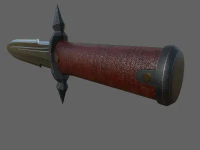 Knife Low-poly 3D model 15