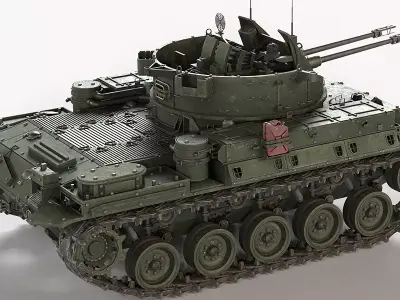 M42 Duster 40mm Anti Aircraft Tank Free 3D model
