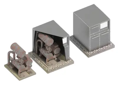  Industrial compressor 3D model