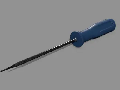 screwdriver Low-poly 3D model 39