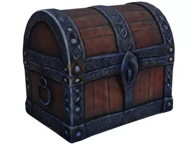 Low-poly CHEST Free low-poly 3D model