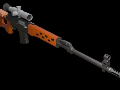 SVD Dragunov 3D model