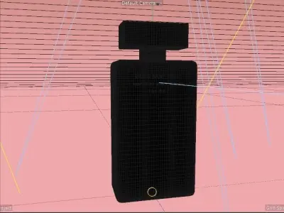 perfume bottle  musc noir rose 3D model