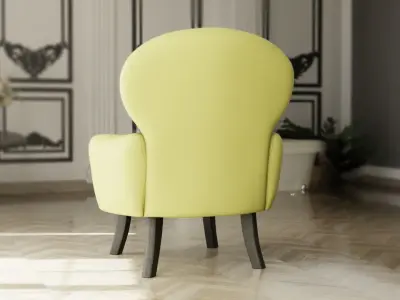 Furniture Accent Chairs Bohemian 007 Low-poly 3D model