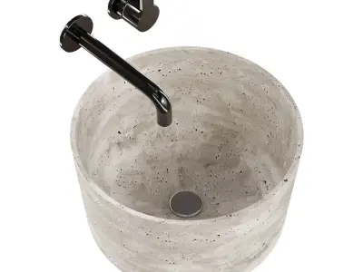 Geminy countertop washbasin 3D model