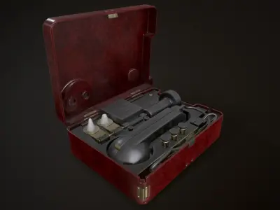 Military phone TA-57 3D model