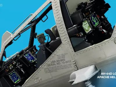 AH-64D Longbow Apache 3D model
