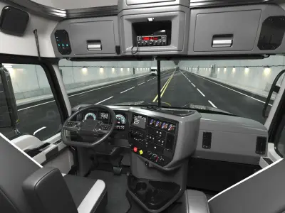 2025 Highway Truck Black  purchase 3D model