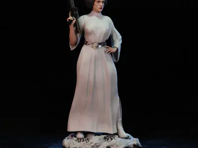 Princesa Leia 3D print model