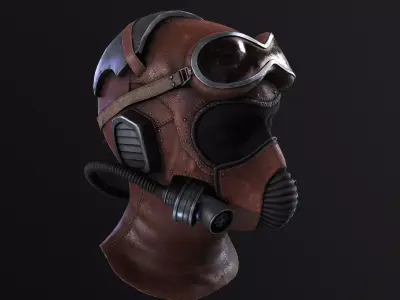 Steampunk Helmet Low-poly 3D model purchase