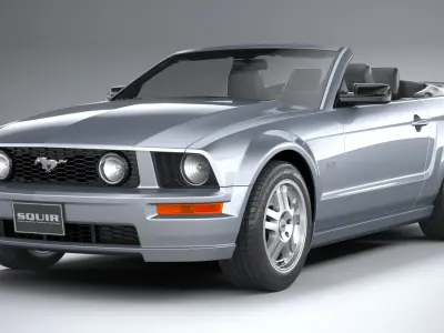 Ford Mustang GT Convertible 2005 3D model