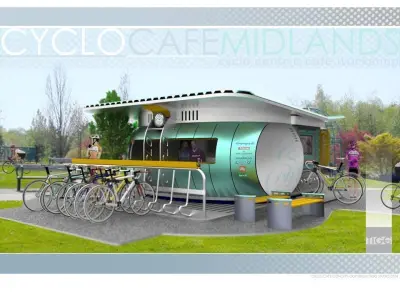 Cyclo Cafe Concept Free 3D model
