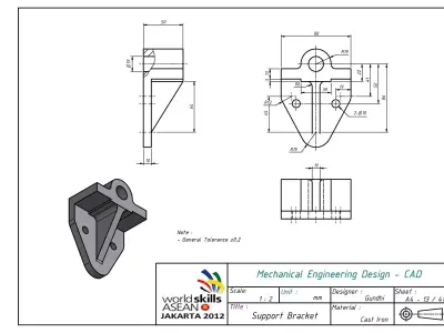 Support Bracket Free 3D model