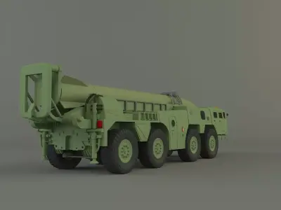 Scout B military vehicle 3D model