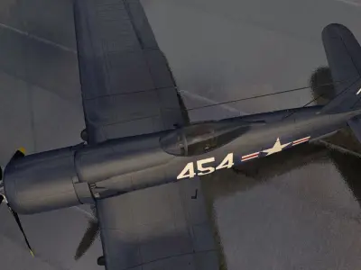 Goodyear F2G-1 Super Corsair 3D model