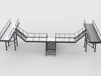 industrial stairs 03  3D model