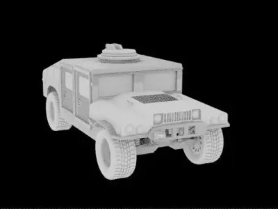 Humvee Military 3D model by mikeangelojmatos21