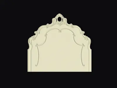 bed headboard footboard 3D model