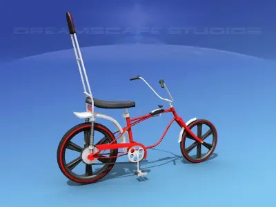 Chopper Style Boys Bicycle 1970 3D model