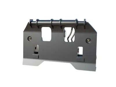 Quick Coupler for Wheel Loaders - Heavy Duty Attachment Low-poly 3D model