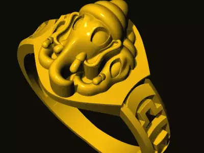 ganesh ring 3D print model