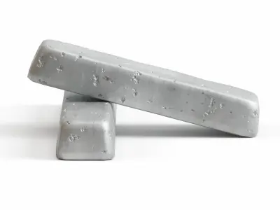 iron bar gold bar low-poly Free low-poly 3D model