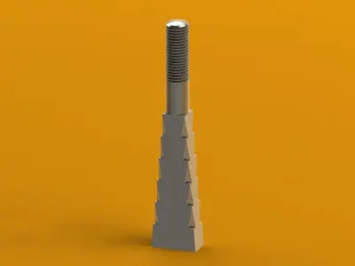 Rag foundation bolt Free 3D model